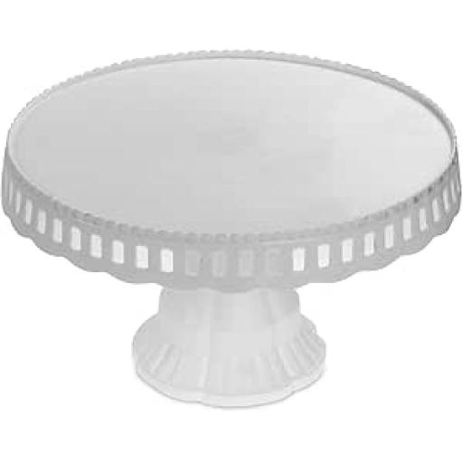 White  Cake Stand 8"