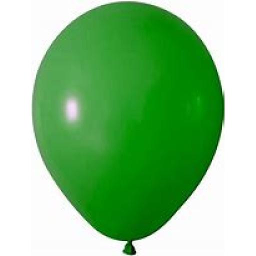12 Inch Latex Green Balloons