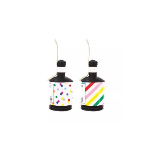 Bag  Of 30 Stripe  & Confetti Party  Popper