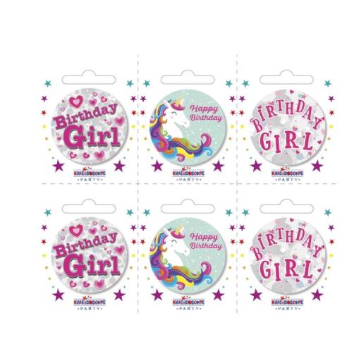 Birthday Girl Small Badges