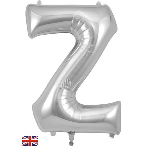 34inch Letter Z Silver Foil Balloon