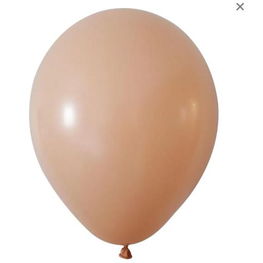 Beige Latex Balloon - 12 inch - Pk 100