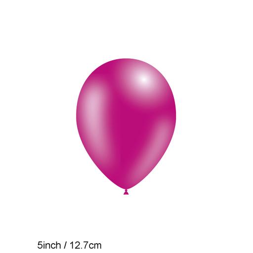 Pro 5inch Fashion Solid  Fuchsia x100pcs