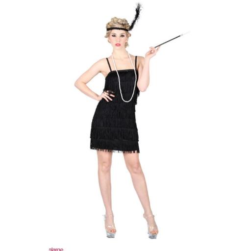 Showtime Flapper Girl - Black Size Medium