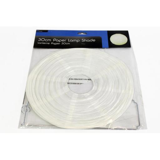 30Cm White Paper Lamp  Shade