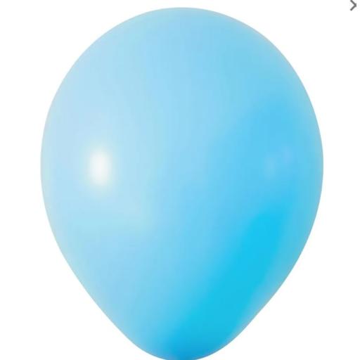 Light Blue Latex Balloon - 12 inch - Pk 100