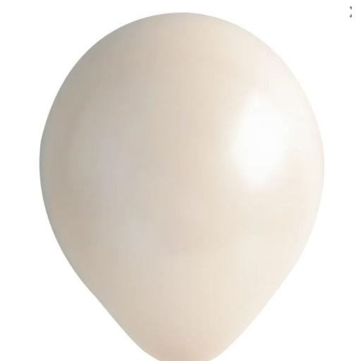 Balonevi White Sand Latex Balloon - 12 inch - 100pc