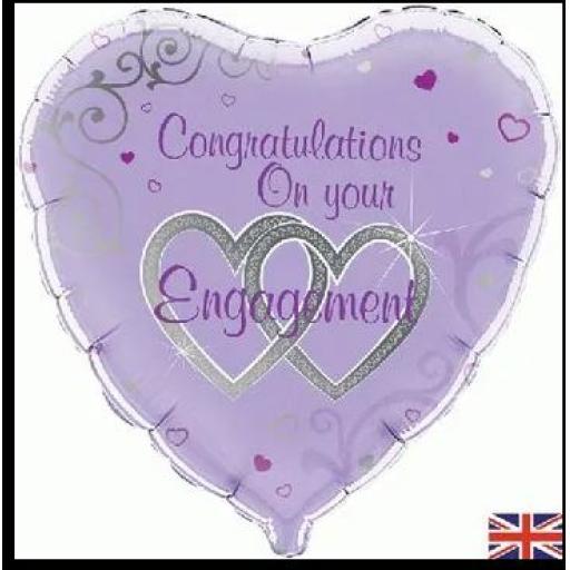 18inch Congratulations On Your Engagement Foil Balloon