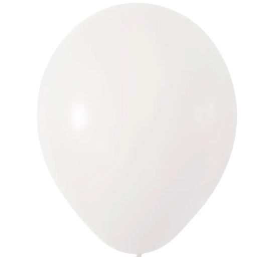 White Latex Balloon - 12 inch - Pk 100