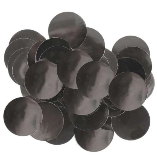 Metallic Foil Confetti 25mm x 14g Black