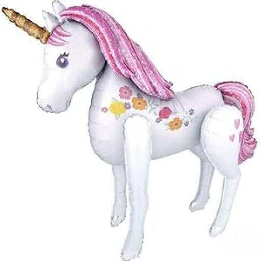 15.5" Unicorn Shape Air Filled Foil Balloon