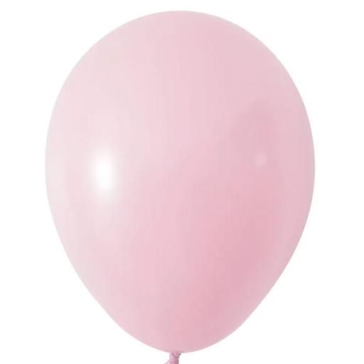 Macaron Pink Round Shape Latex Balloon - 5 inch - Pk 100