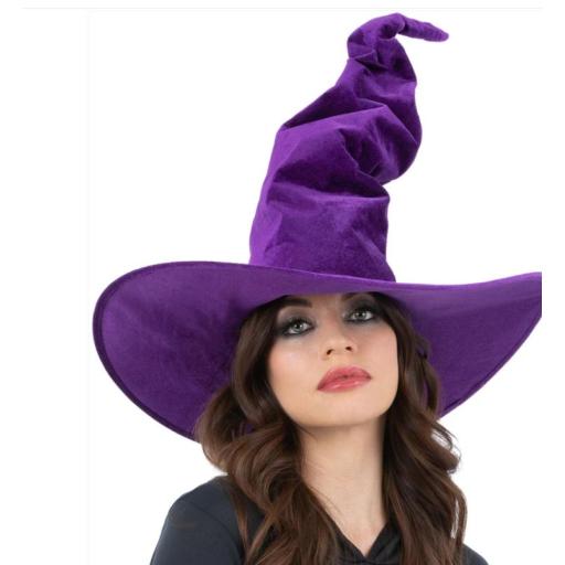 Purple Velour Witch Hat