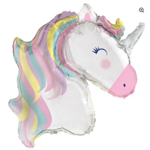 Pastel Unicorn Helium Foil Balloon (29")