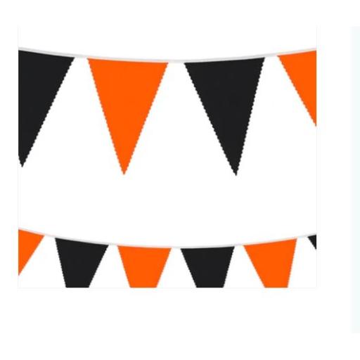 3.6M Orange And Black Halloween Banner