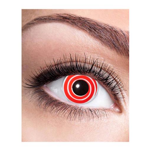 Red Spiral One Day Fancy Lenses