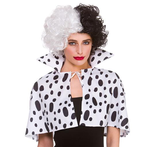 Dalmatian Print Cape w/Collar