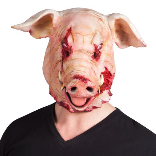 Latex Mask Bloody Pig