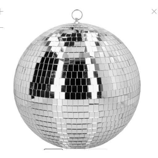 Extra Large Disco Ball Silver (Ø 40 Cm)