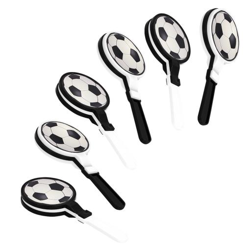 Set 6 Hand Clappers Football (9 x 4 cm)
