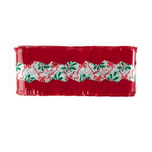 Christmas Cake Frill - Dark Red 1 Meter