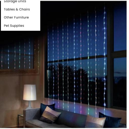 Premier Decorations Multicoloured Christmas Window Lights