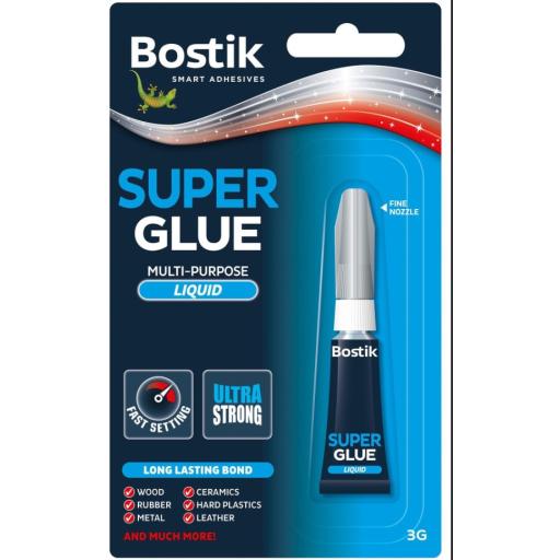 Bostik Super Glue Liquid Tube 3g