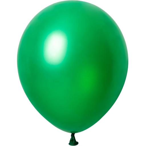 Pearlized Latex Balloons-30 cm-Forest Green Colour-50 Count