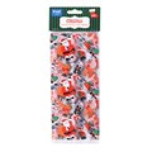 20 Christmas Plastic Treat Bags - Santa's Workshop