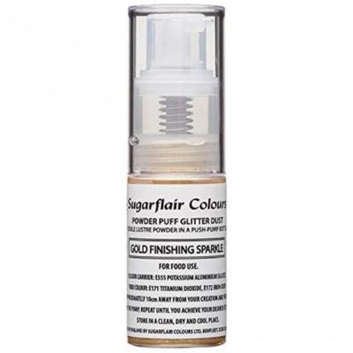 Gold Finishing Sparkle - Powder Puff Glitter Dust Spray 10g