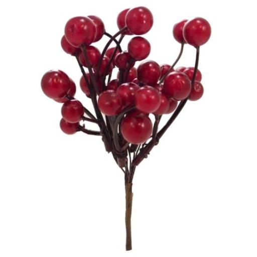 14cm  Red  Berry Bunch
