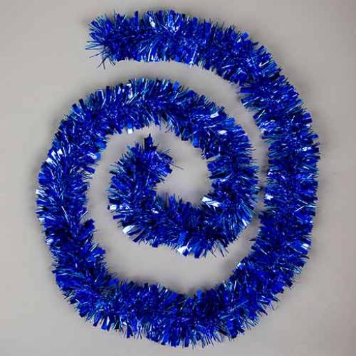 Blue Tinsel Garland 1.8 M