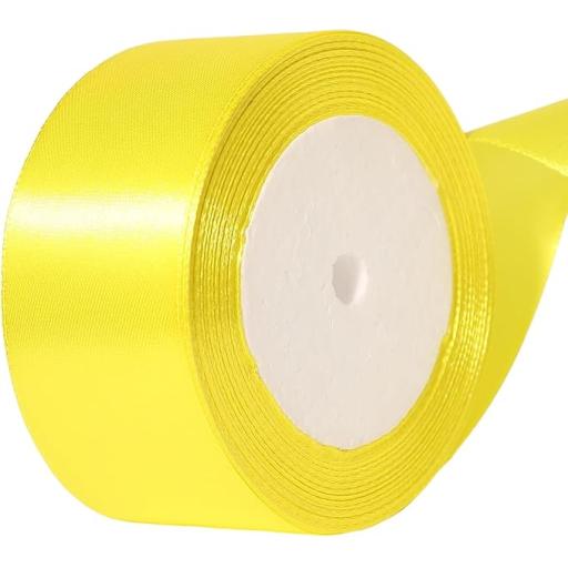 Yellow Satin Ribbon 23mm x 1m