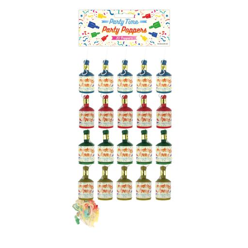 Mixed Colour Party Poppers