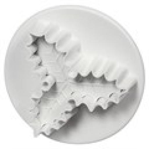 Foliage Plunger Cutters - Large Veined Three Leaf Holly (45mm / 1.8”)