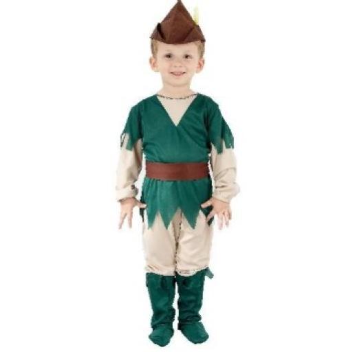 Robin Hood costume. size: 2-4 years. includes: over-all. hat