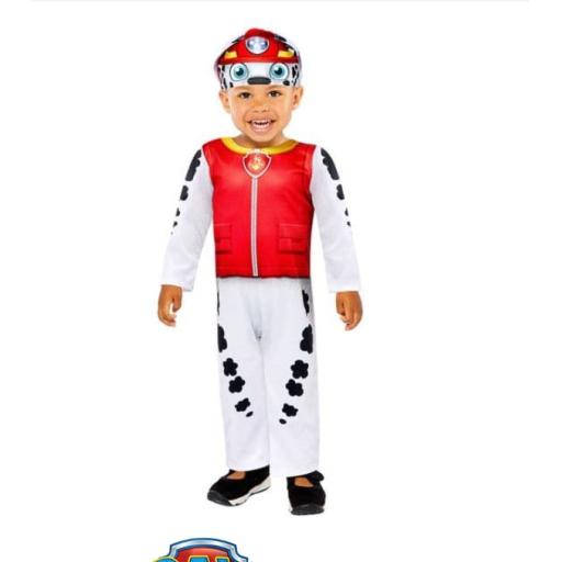 Paw Patrol Baby Marshall Costume Size 2-3 Years