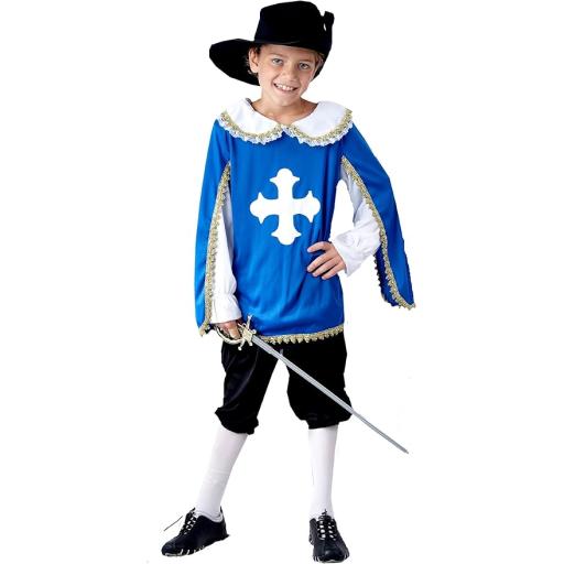 New Boys Musketeer Fancy dress Costume. Age 7-9 years