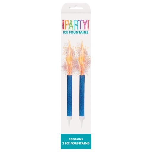 2 Pack Blue Prismatic Ice Fountain