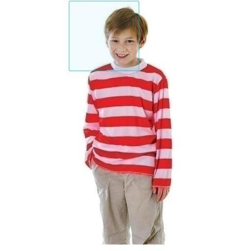 Striped Top Red/White (Unisex) Childrens Costum