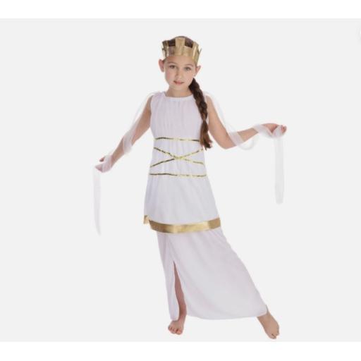 Childrens Grecian Fancy Dress Costume Toga Girls Kids Greek Goddess Outfit S