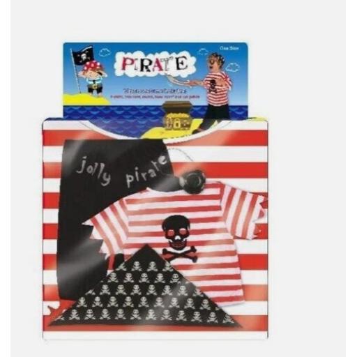 Kids Pirate Costume Children's Book Week Day Fancy Dress Caribbean Outfit