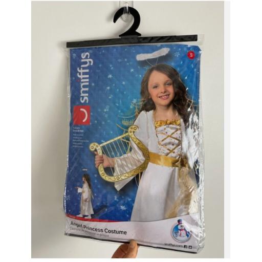 Angel Princess Costume Girls S Age 4-6 Years