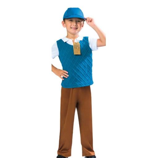 Evacuee Boy - Child Costume Size 5-6 Years