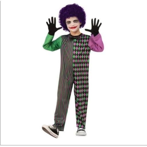 Clown Boy Childrens Costume Size L