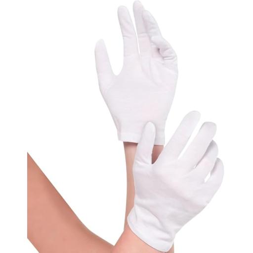 Half Palm Gloves White