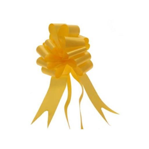 20 Yellow Pull Bows (50mm)