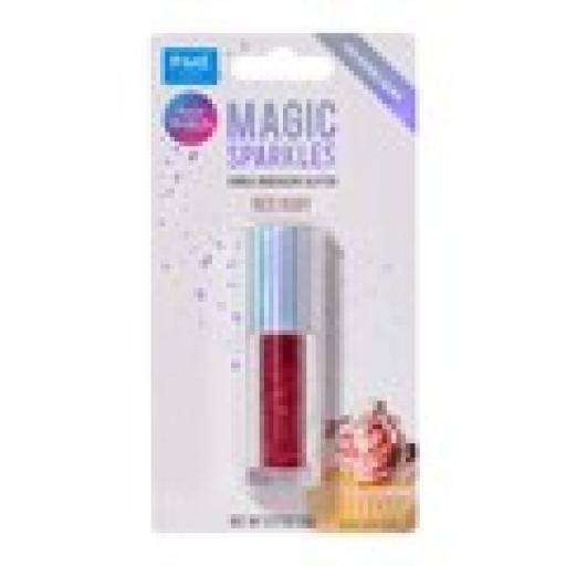 Magic Sparkles, Edible Iridescent Glitter – Red Ruby (3g)