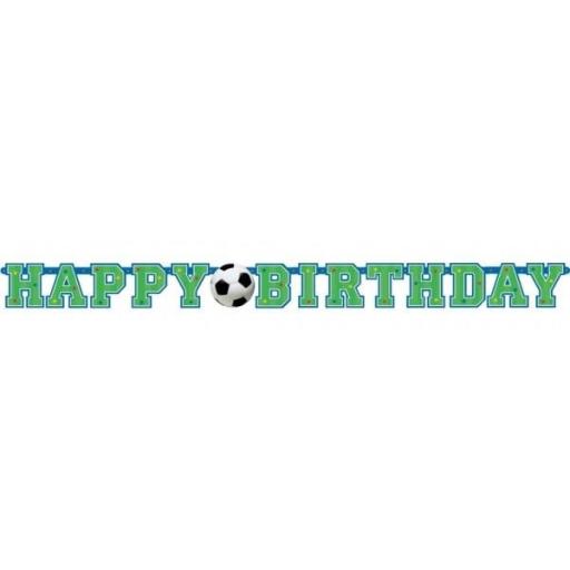 Happy Birthday Football Letter Banner 1.57cm lengh
