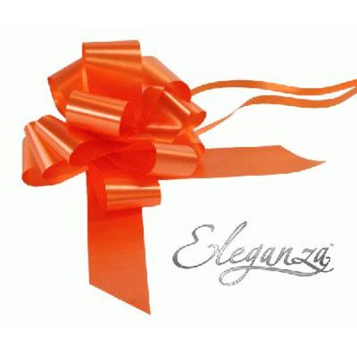 20 Orange Pull Bows (50mm)